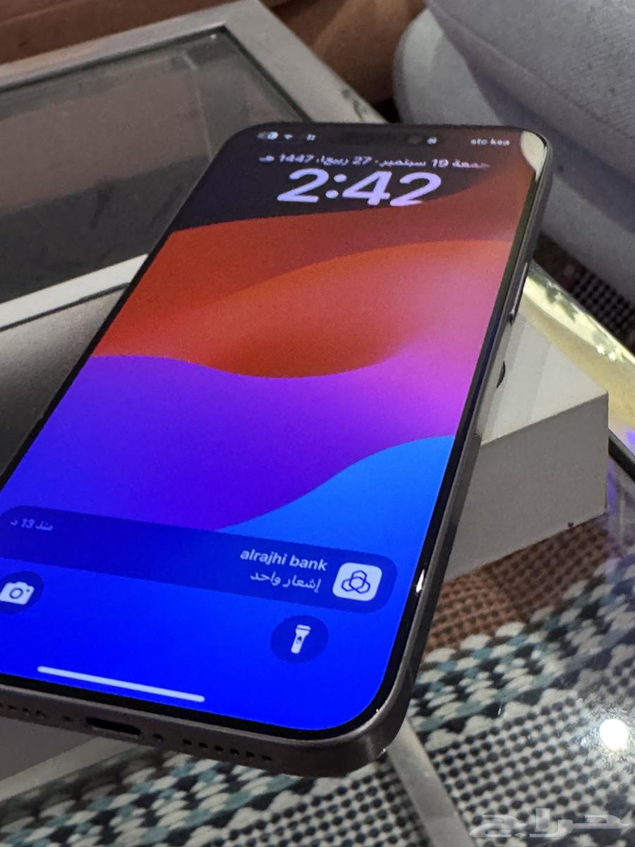 اي فون 15 برو ماكس 512 اخو الوكالة بطارية 92 تيتانيوم طبيعي64545403239170111