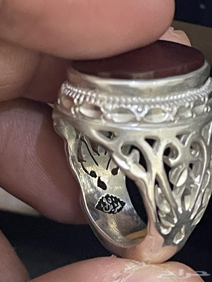 خاتم عقيق كبدي64545317293186114