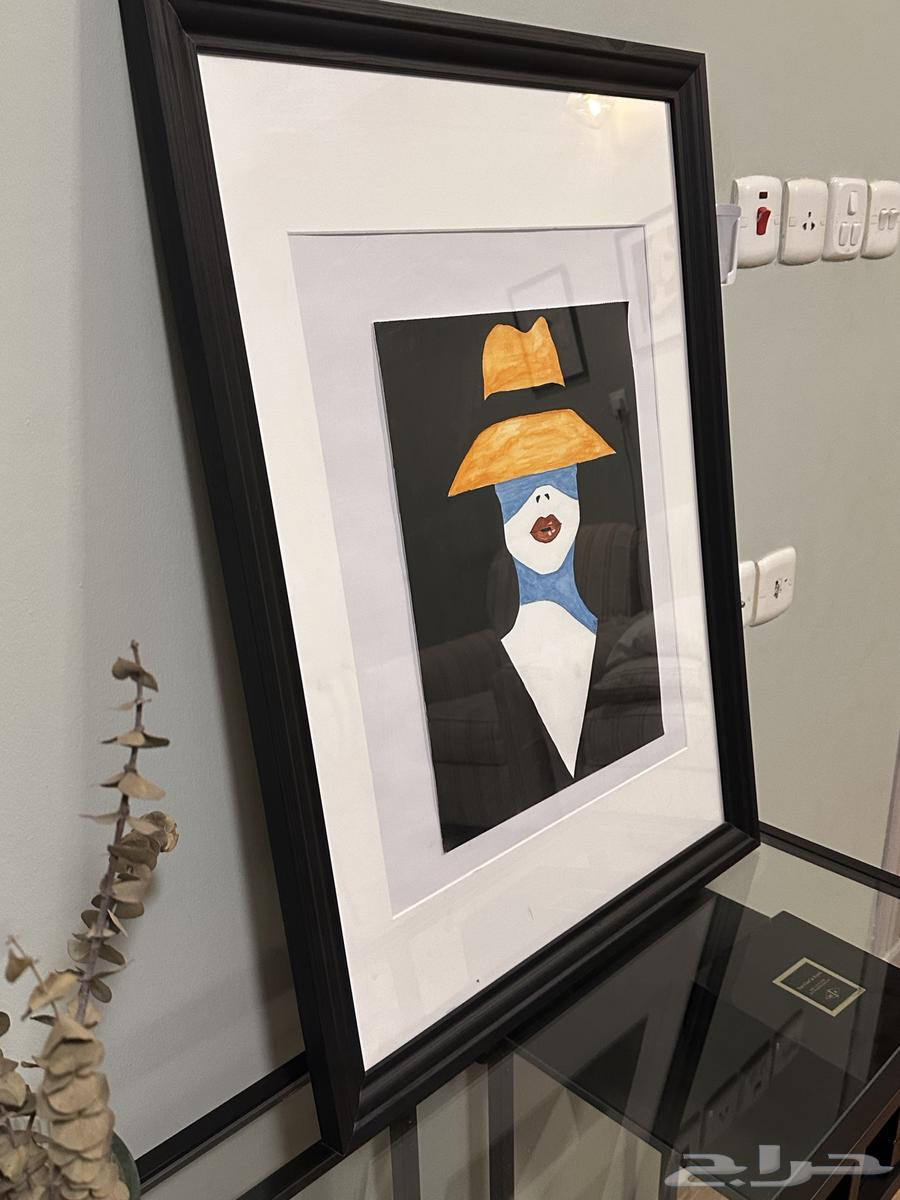 البيع مستعجل لوحه فنيه (رسم يدوي )64546846449154113