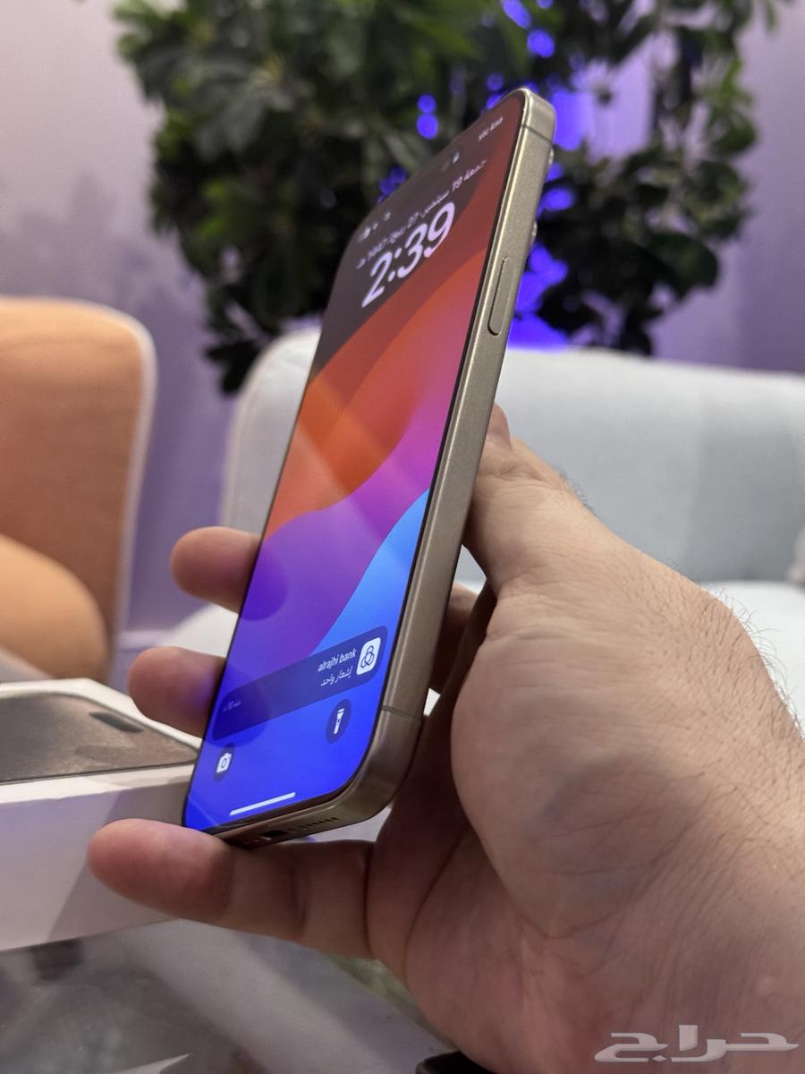 اي فون 15 برو ماكس 512 اخو الوكالة بطارية 92 تيتانيوم طبيعي64545403239170110