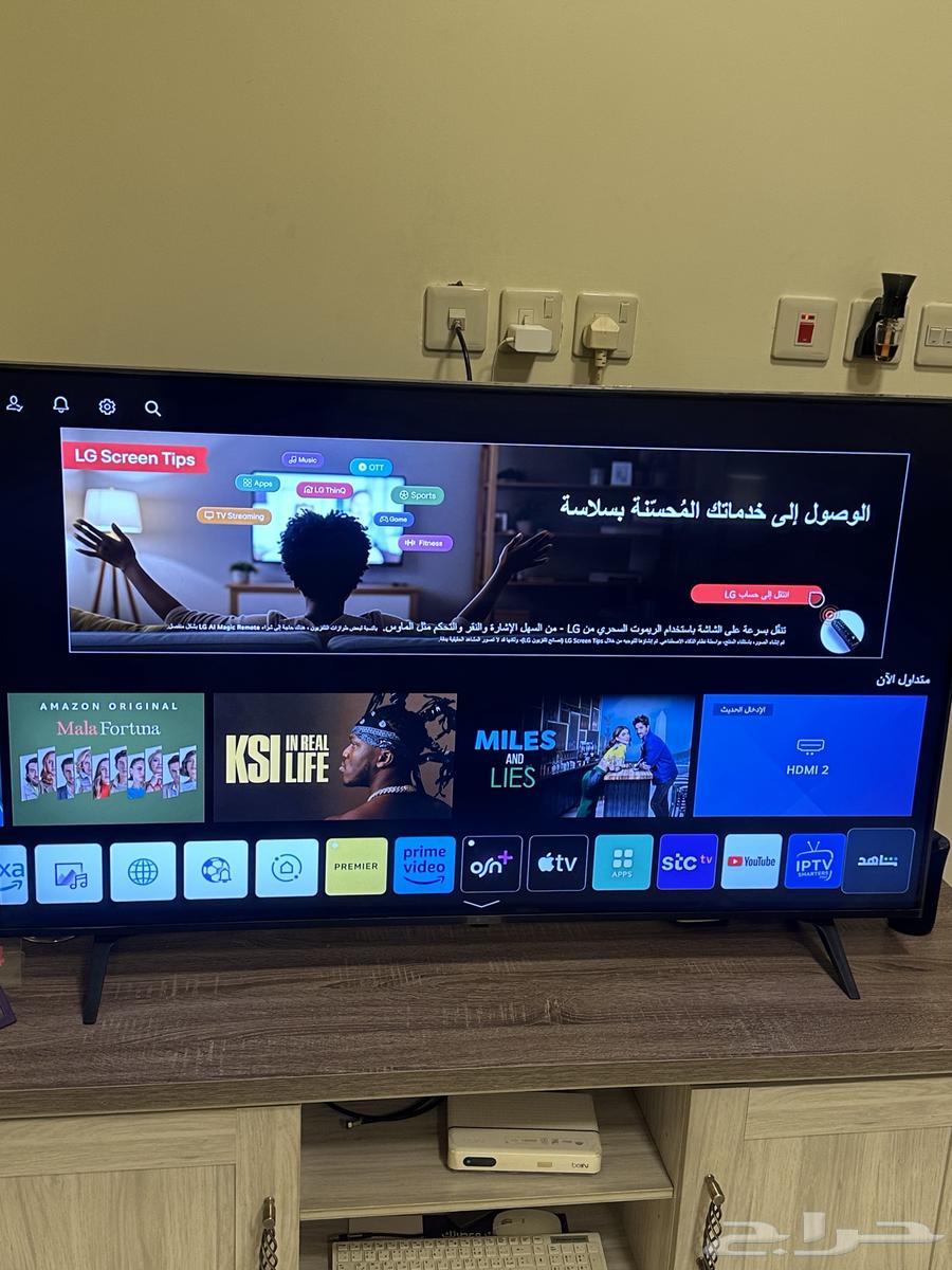 شاشة LG مقاس 55 نظيفه للبيع64543987945601110
