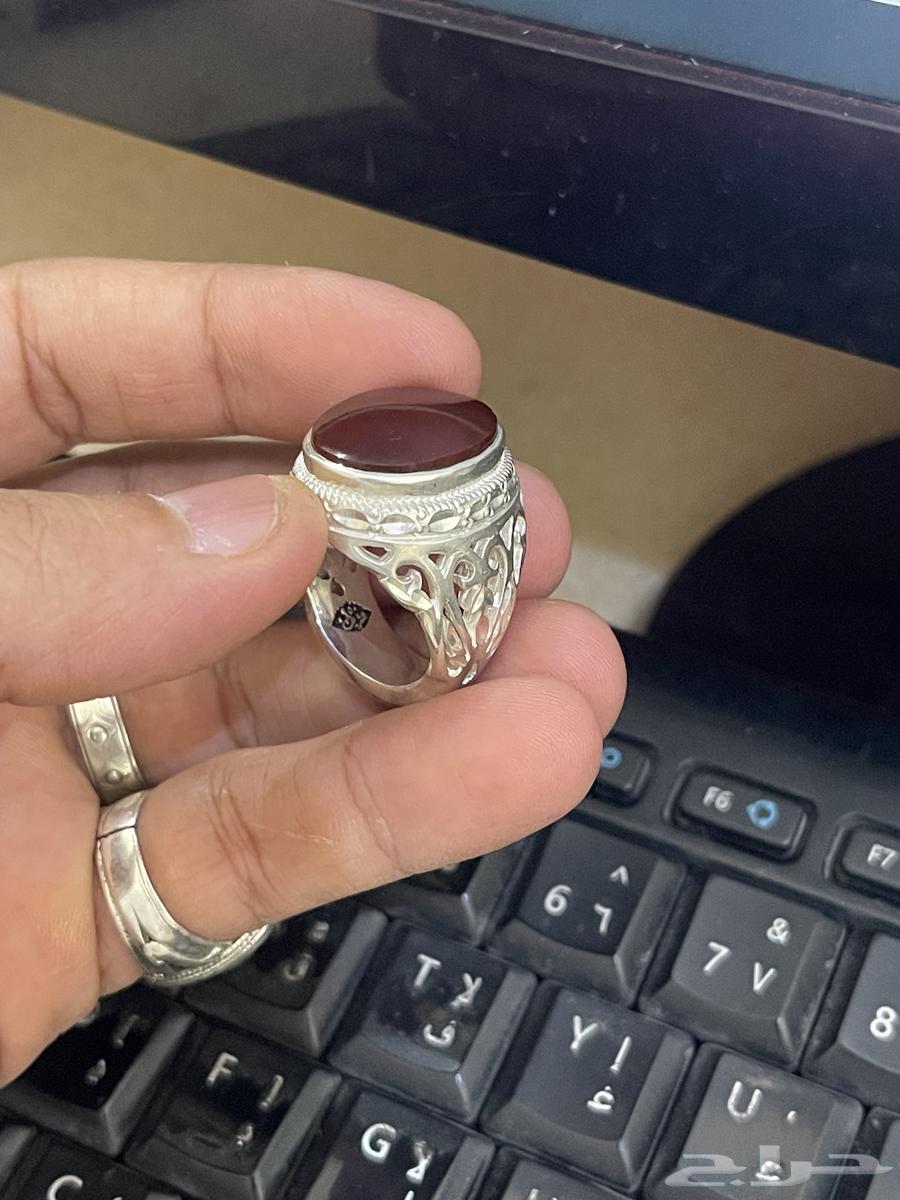 خاتم عقيق كبدي64545317293186113