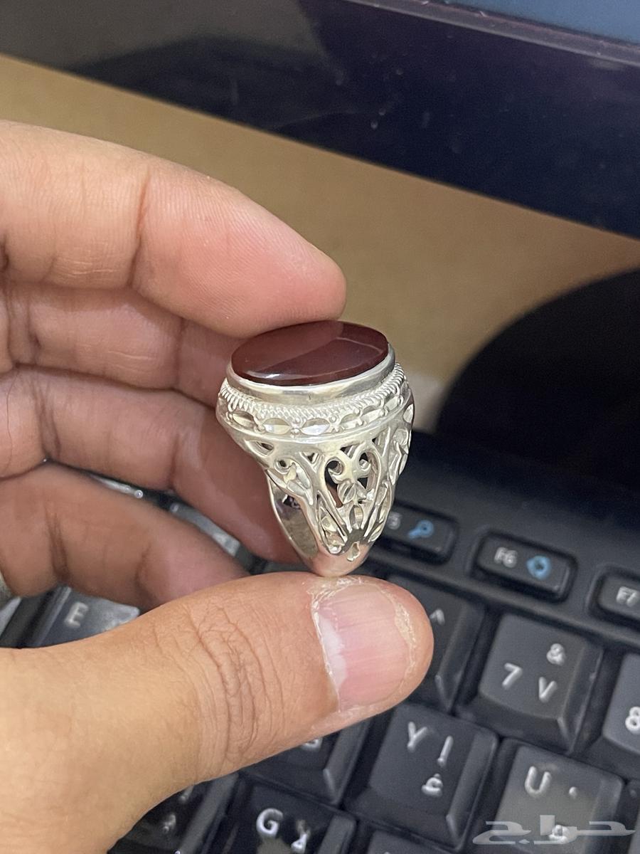 خاتم عقيق كبدي64545317293186110