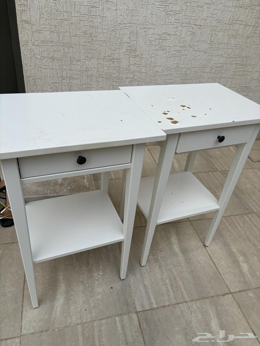 طاولات ايكيا جانبيه مستعمله64549847331713110