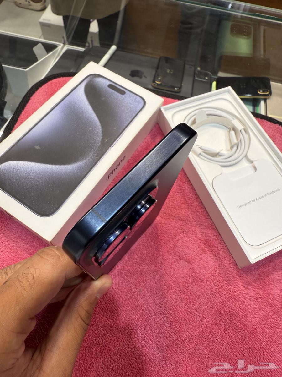 آيفون 15 برو 128 قيقاء بطارية 88  مع كرتونه وكامل اغراضه64552548008195114