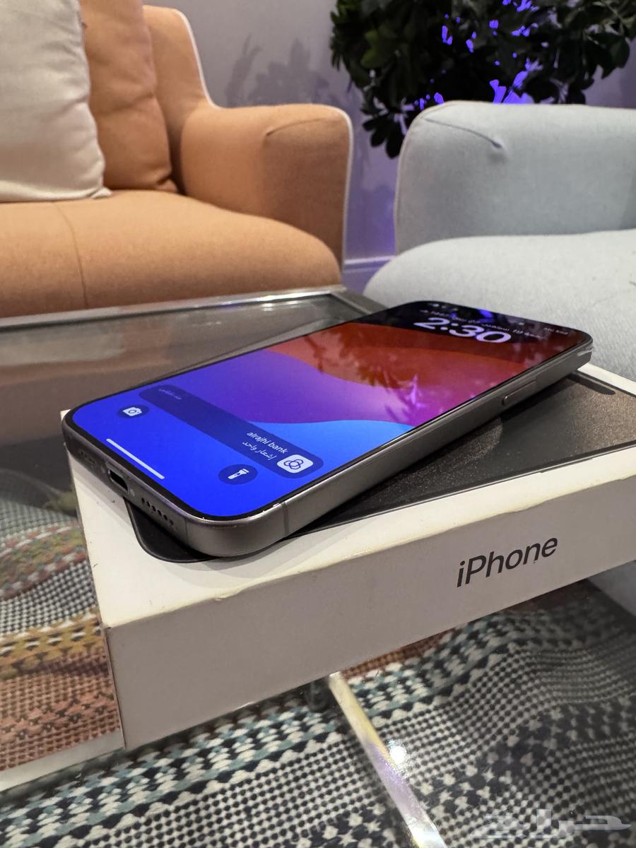 اي فون 15 برو ماكس 512 اخو الوكالة بطارية 92 تيتانيوم طبيعي64545403239170113