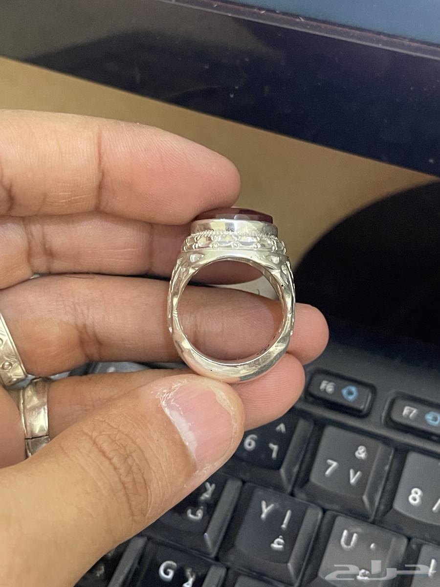 خاتم عقيق كبدي64545317293186111