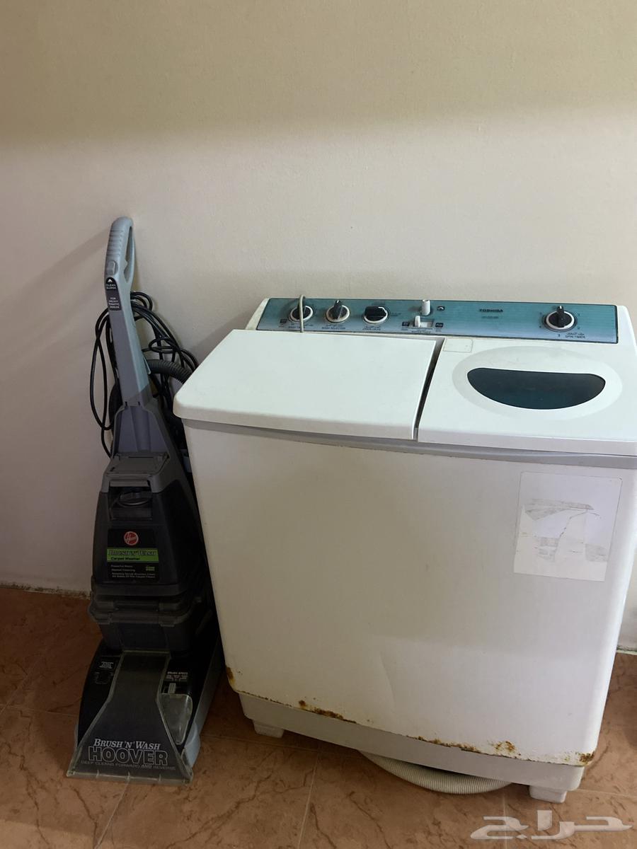 New washing machine, clean and functional, and a clean brush vacuum for 20064544919442689110