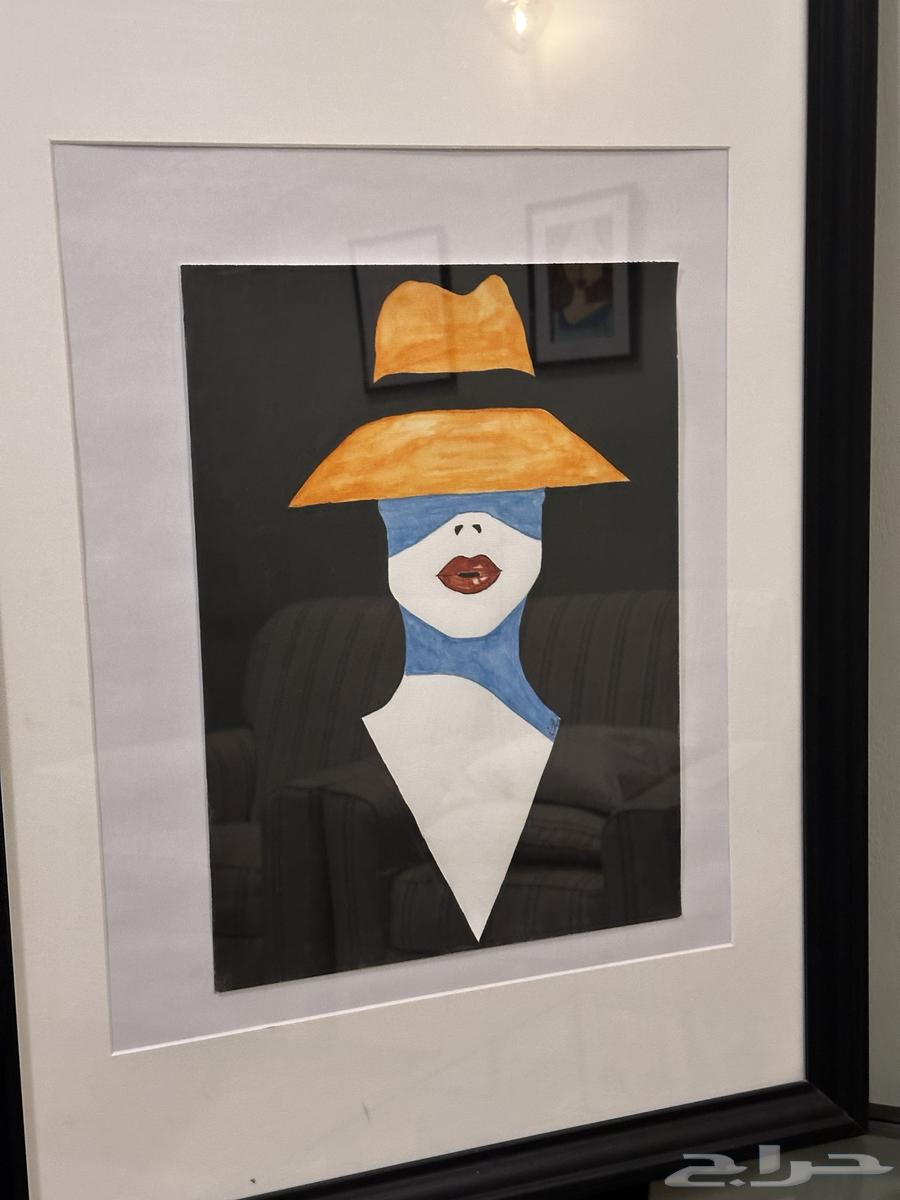 البيع مستعجل لوحه فنيه (رسم يدوي )64546846449154110