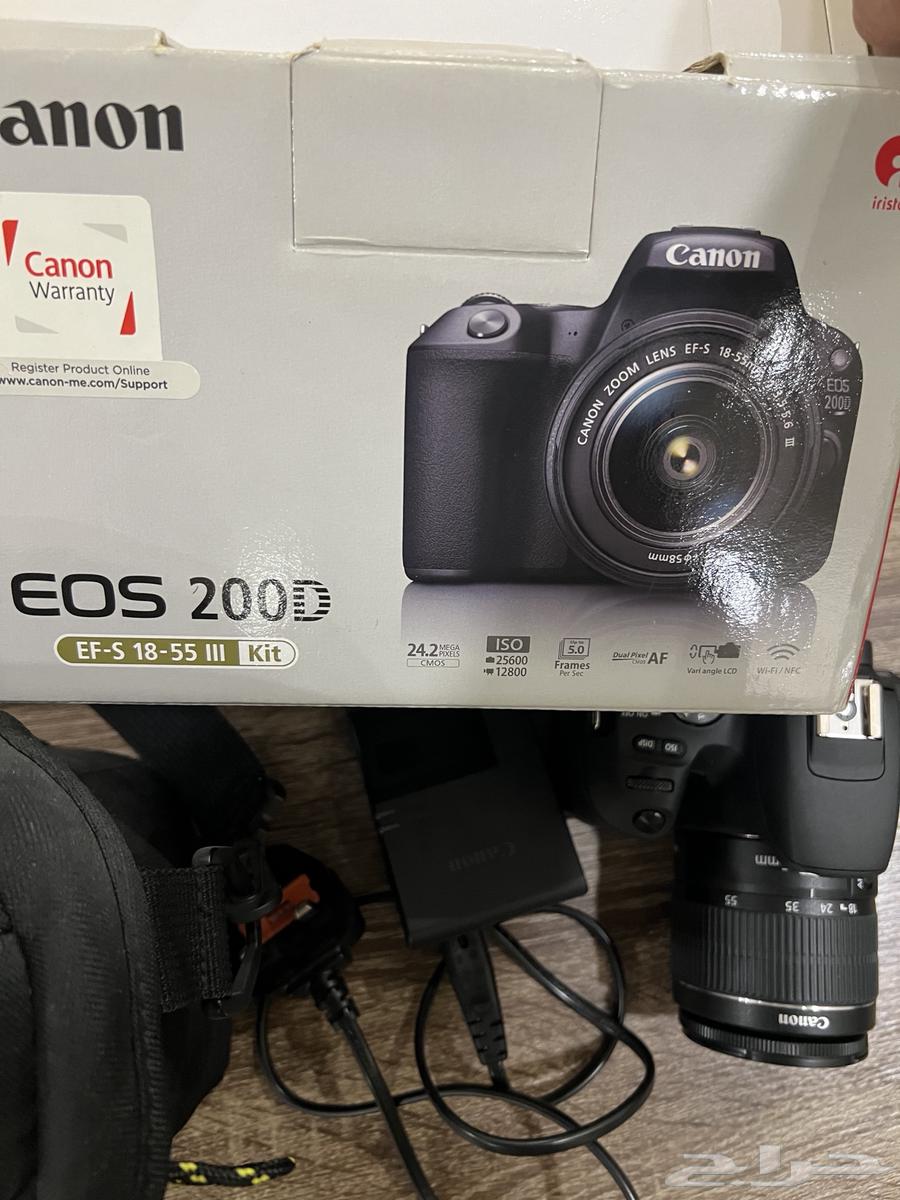 كاميرا كانون 200D شبه جديده64552134550913114