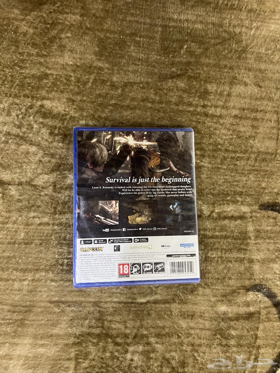 شريط رزدنت ايفل جديد حق سوني فايف جديد الشريط ما فكيته ابد64552235122433110