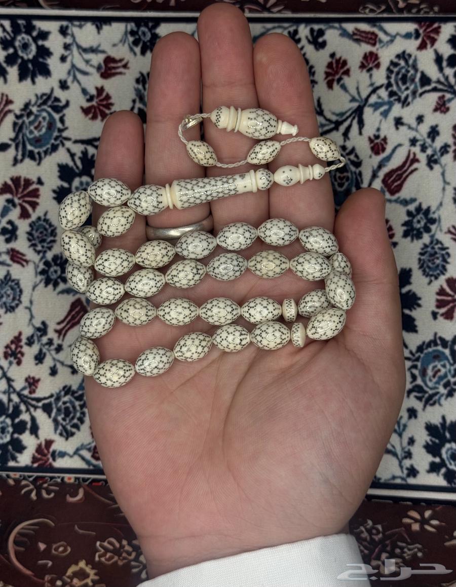 Ivory elephant rosary with silver inlay64551219504513110