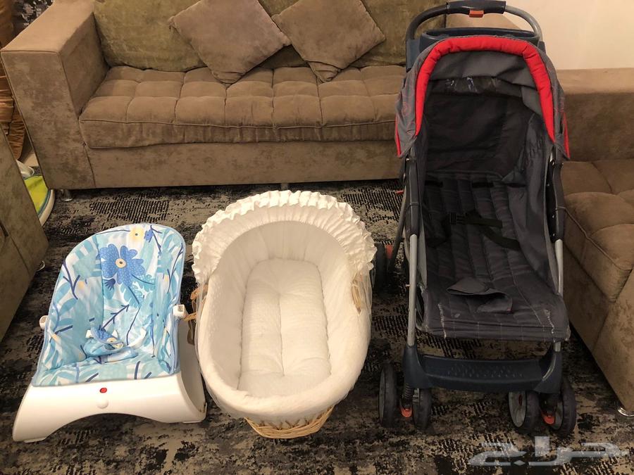 عربة و سرير سلة اطفال مستلزمات اطفال بسعر رمزى64545587794691113