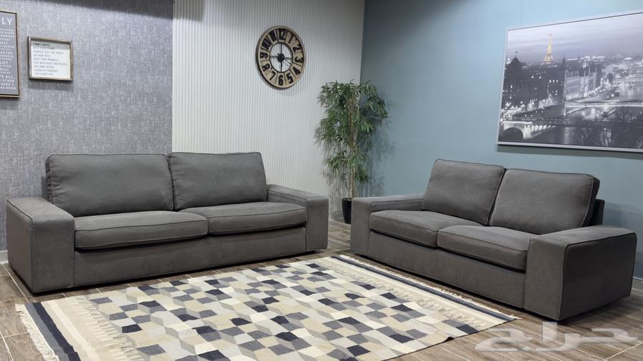 كنبتين من ايكيا تكفي 5 اشخاص ( مستعمل )64547777269507110