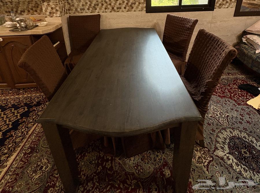 طاولة خشبية بني للبيع 4 كراسي64546762725249111