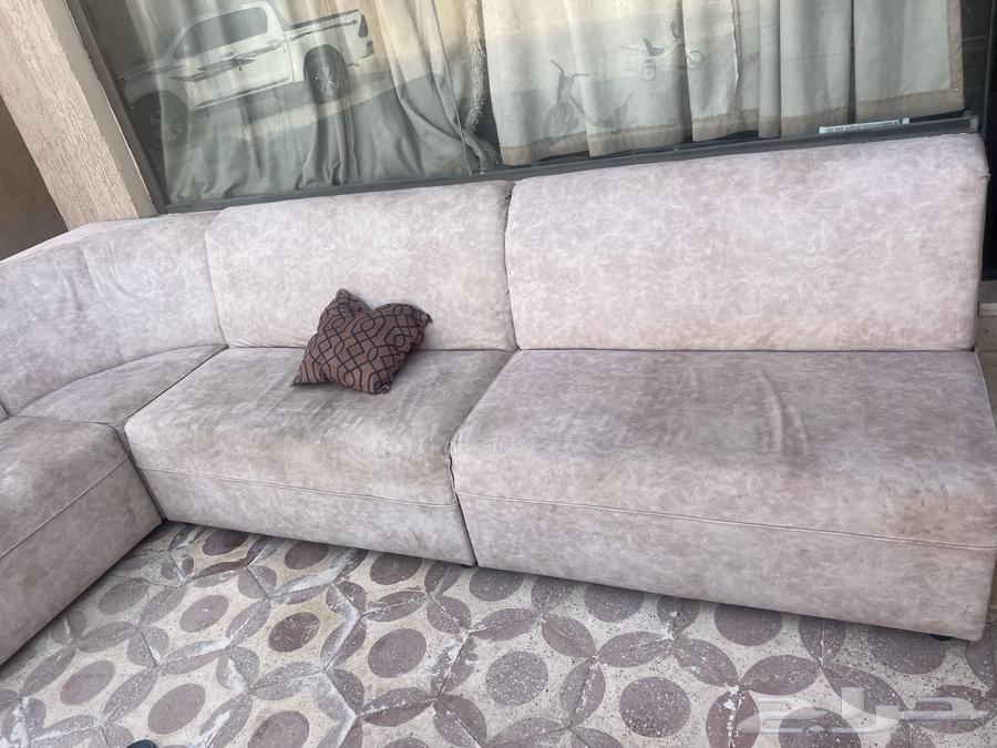 Approximately 6-meter L-shaped five-piece sofa with no damage64548617308546112