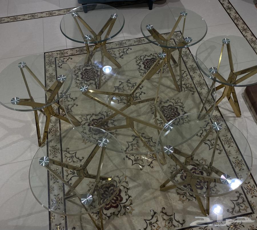 Glass table for sale, one large and six small pieces, double glass64549486179713111