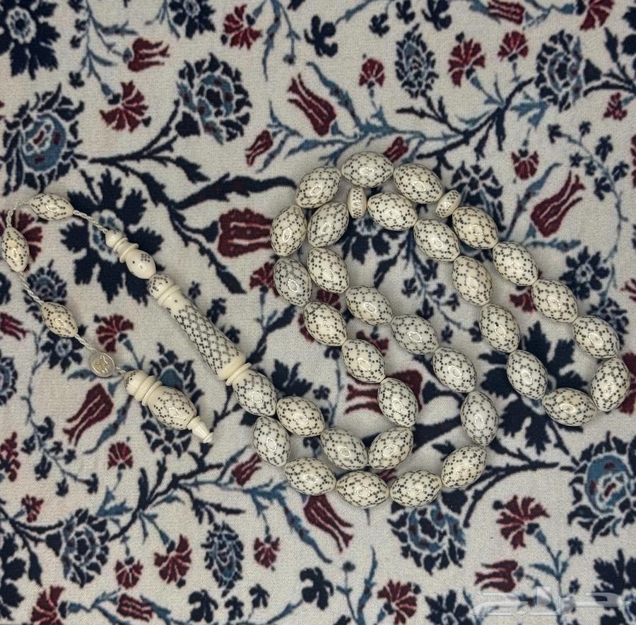 Ivory elephant rosary with silver inlay64551219504513111