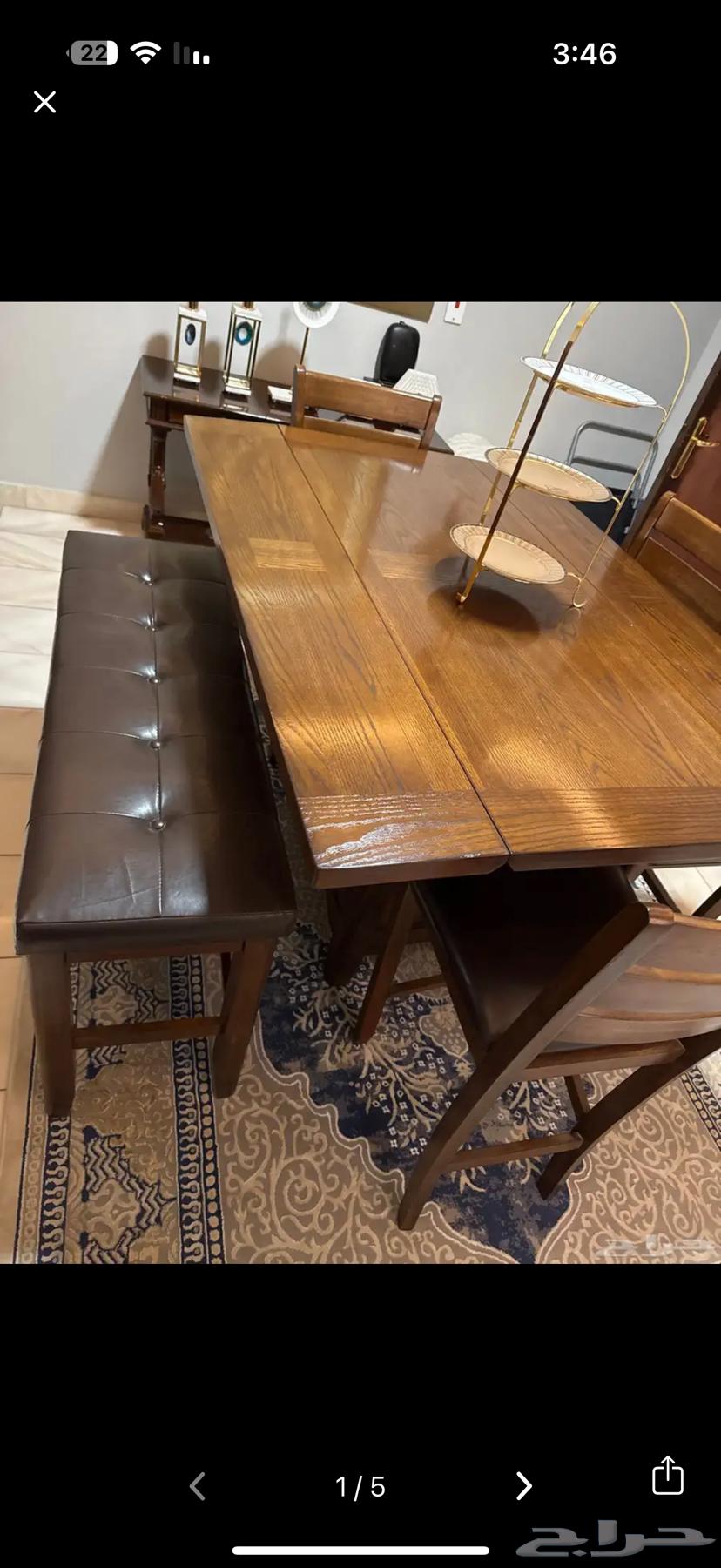 طاولة طعام خشب ماليزي فاخر64548547434753113