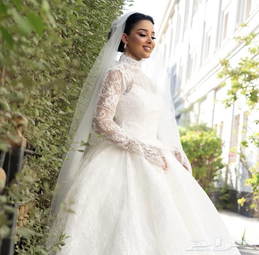 فستان زفاف من مصممه ساره القسامي للبيع مقاس سمول64549783921665111