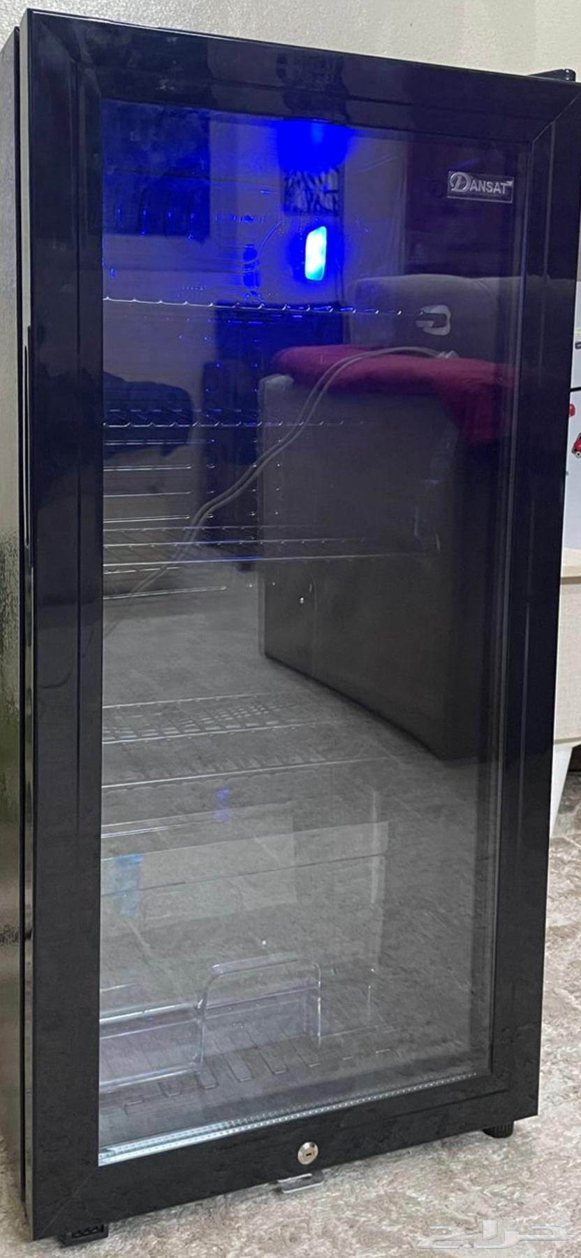 ثلاجة دانسات اللون  أسود مع باب زجاجي64544143085571112
