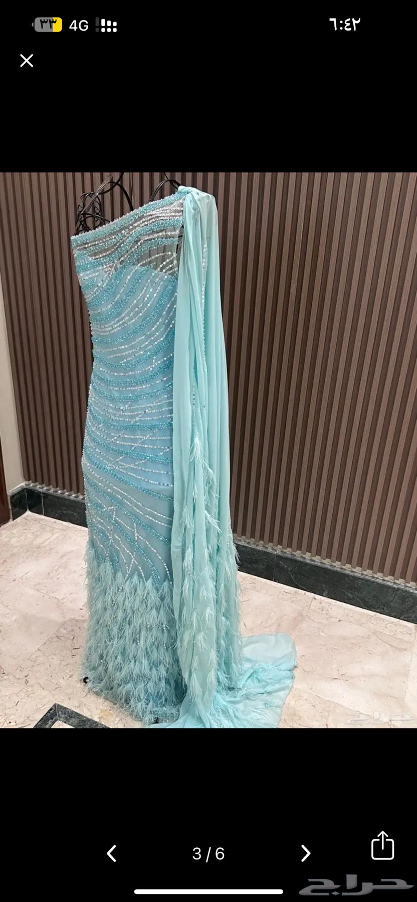 Clean custom dress, lightly used, stunning when worn 750 SAR only64544269944323111