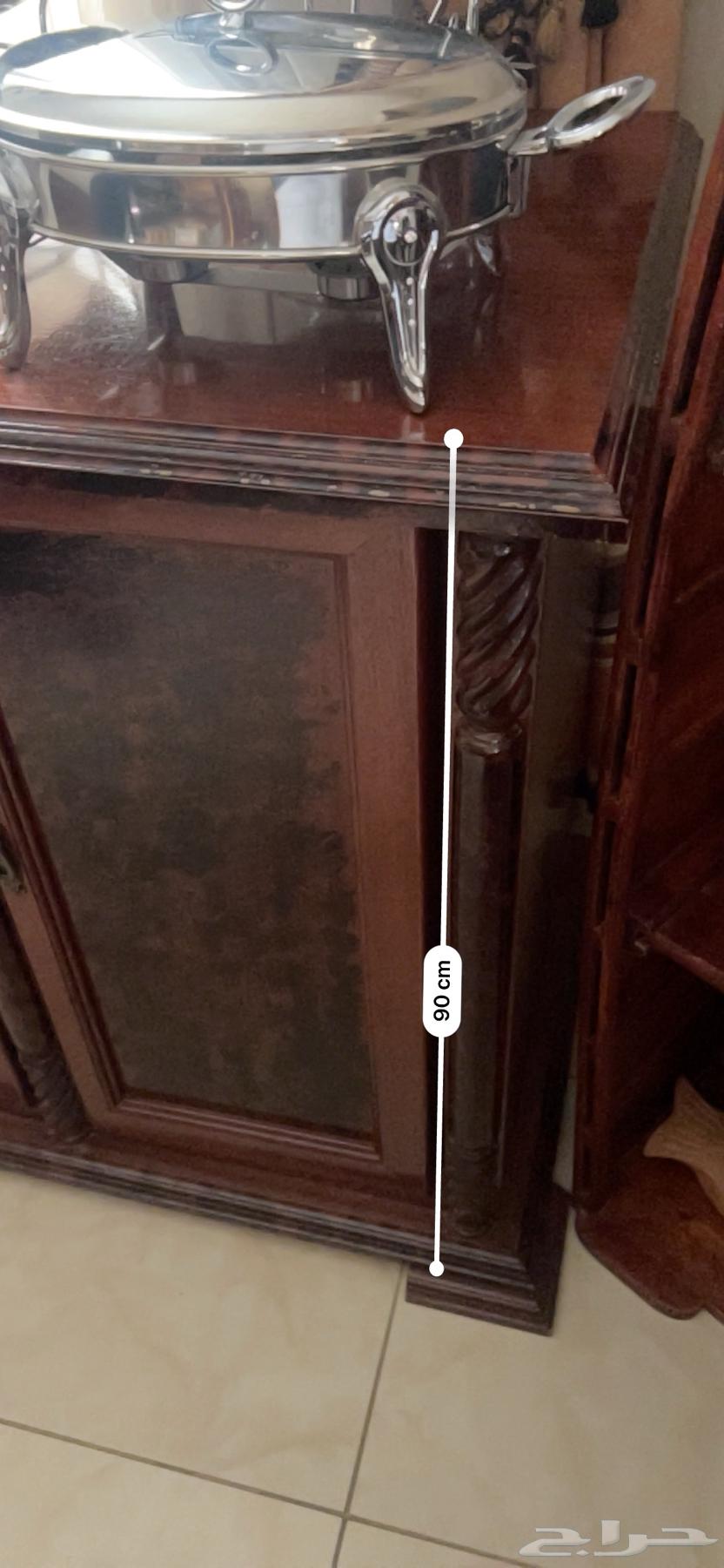 دولاب بوفيه كلاسيك خشب مهوجني فاخر 4 ابواب الرياض حي الريان64551905256833111