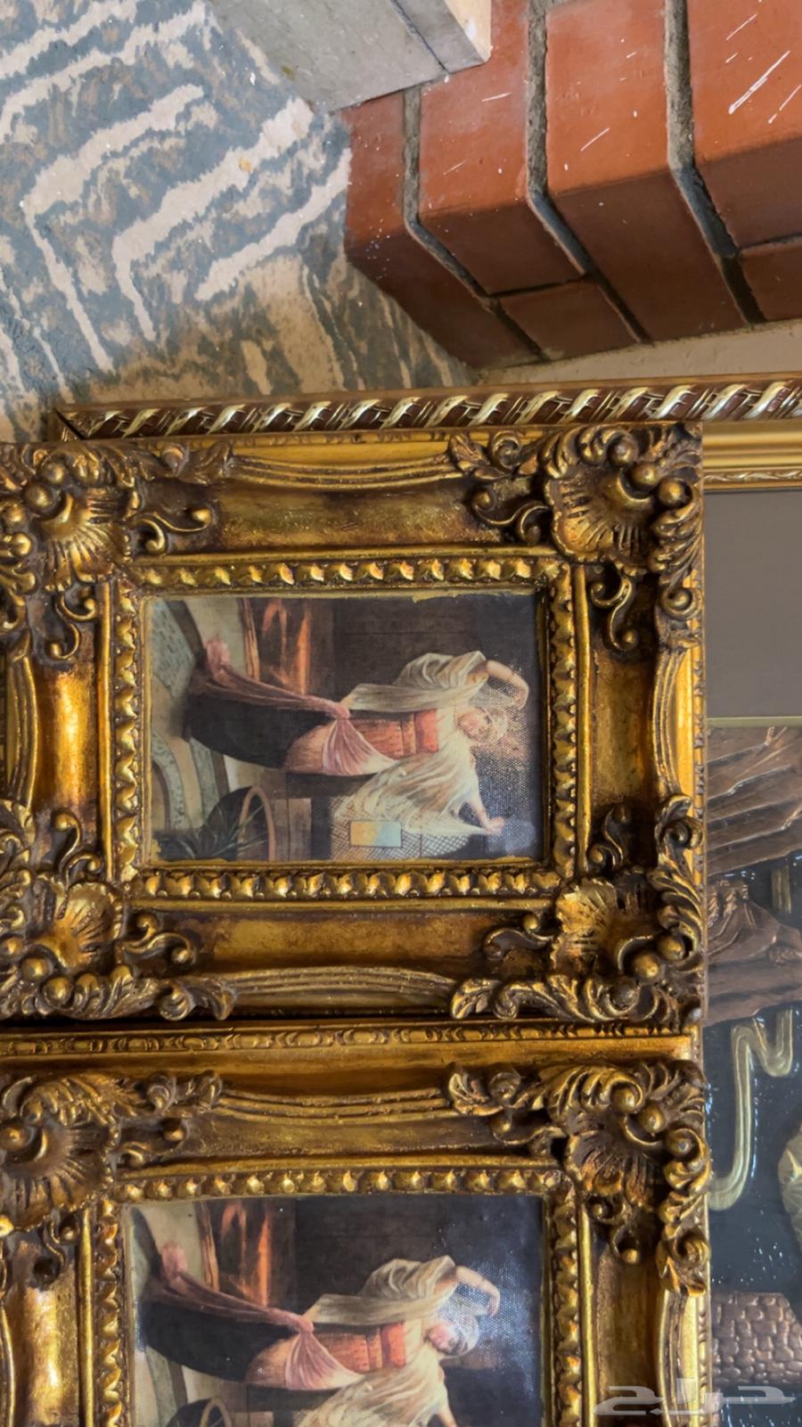 إعلان بيع لوحات فنية قديمة بإطارات فخمة64553454150145113