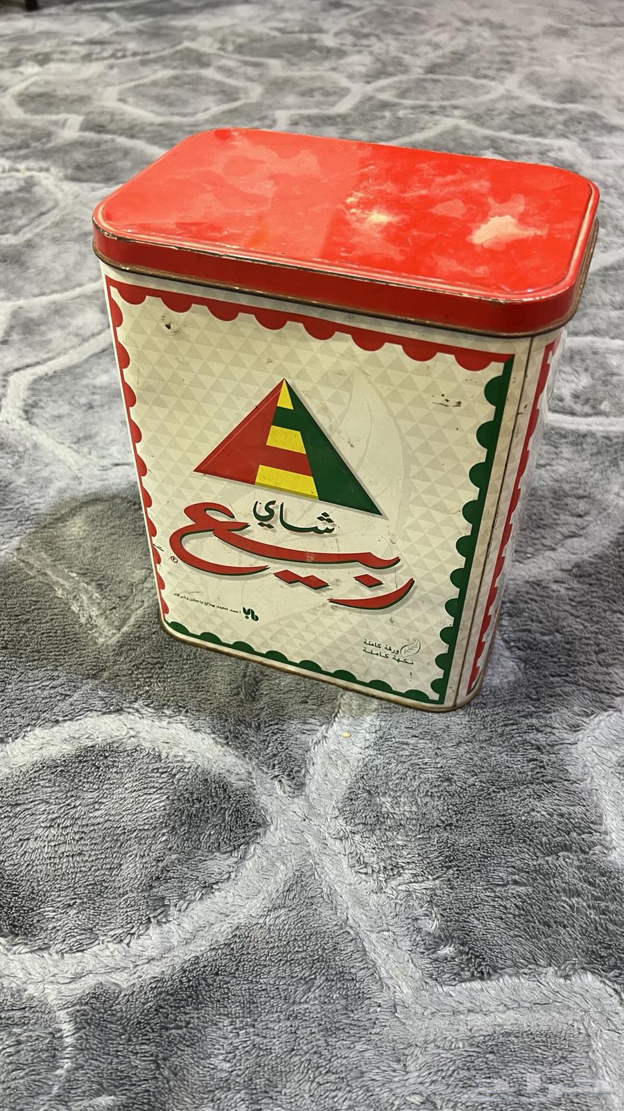 علبة شاهي ربيع معدن64557893237891110