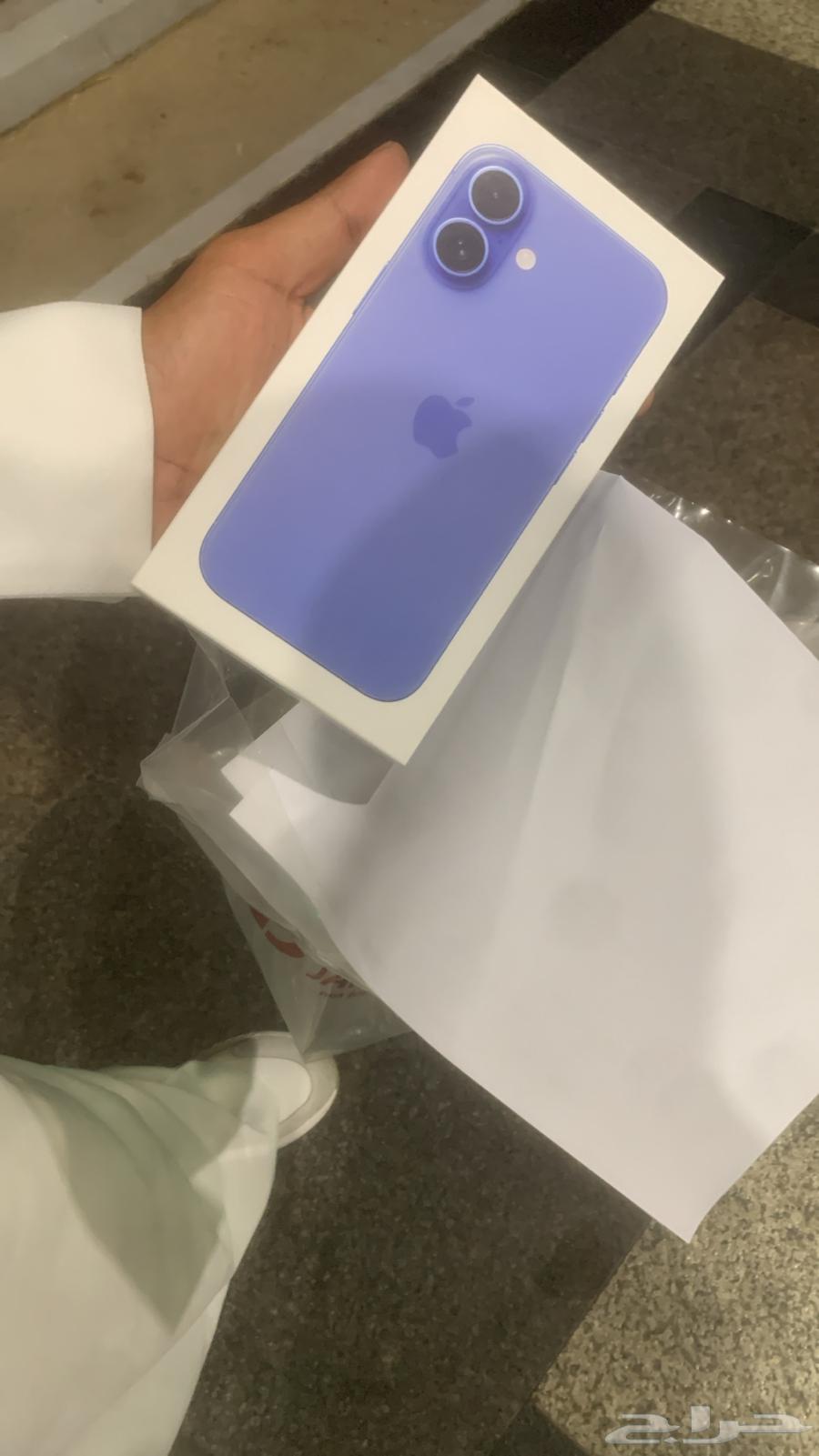 iPhone 16 Eid edition 128GB, used for one month, blue color with box64553949851522110