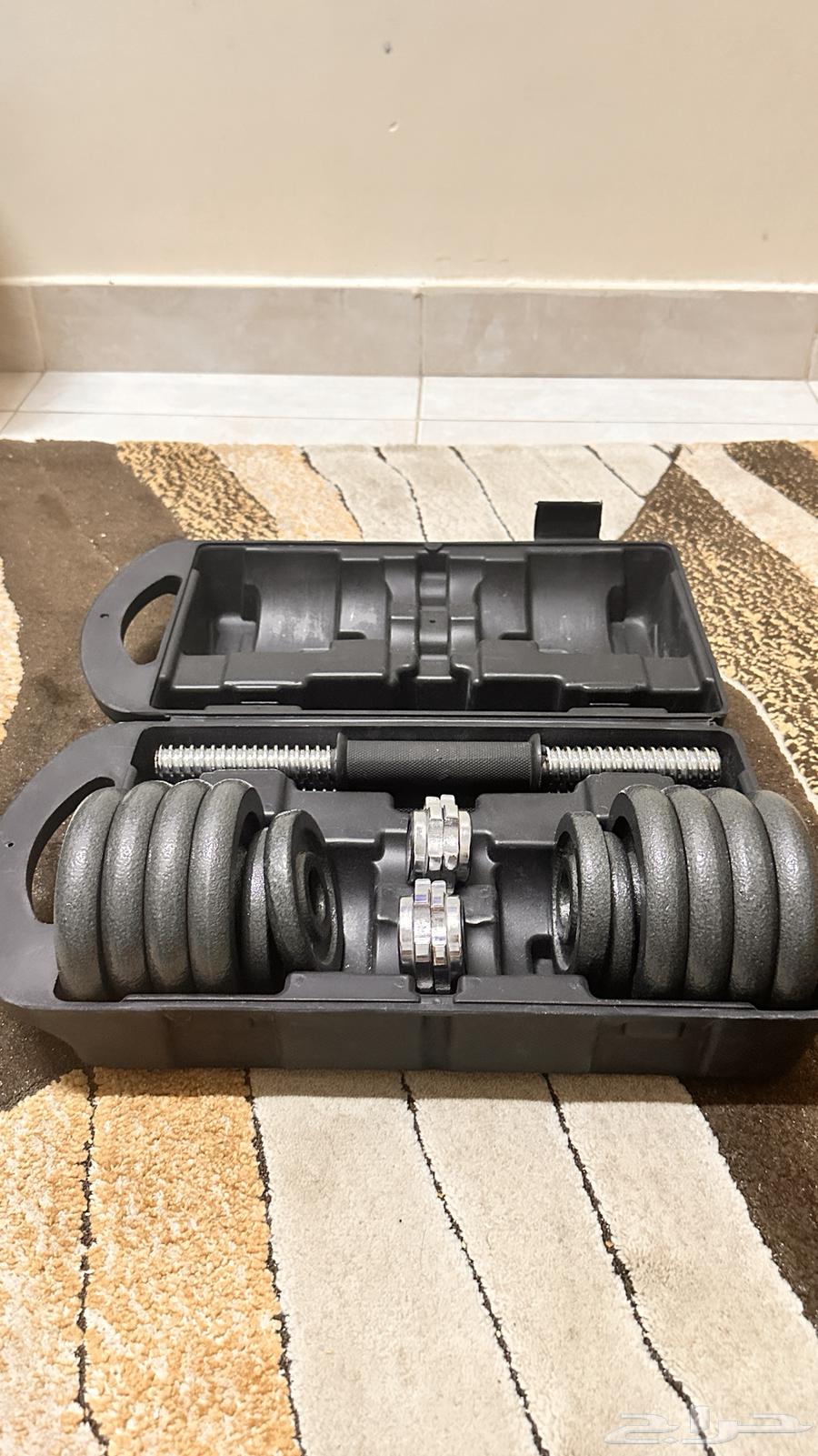 طقم دمبلز حديد قابل لتعديل (Adjustable Dumbbells)64554482918273111