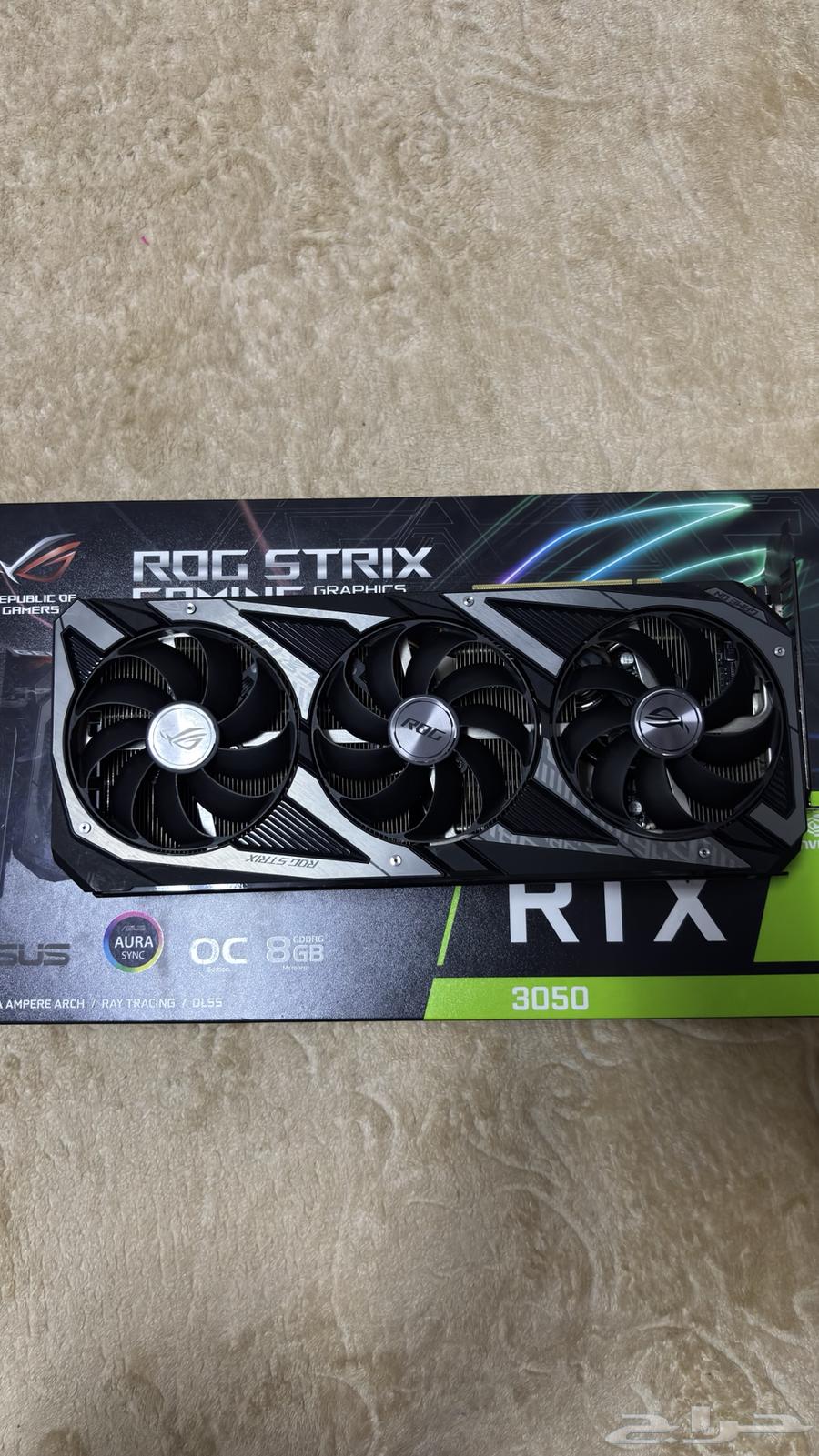 RTX 3050 ROG Graphics Card64560888704001110