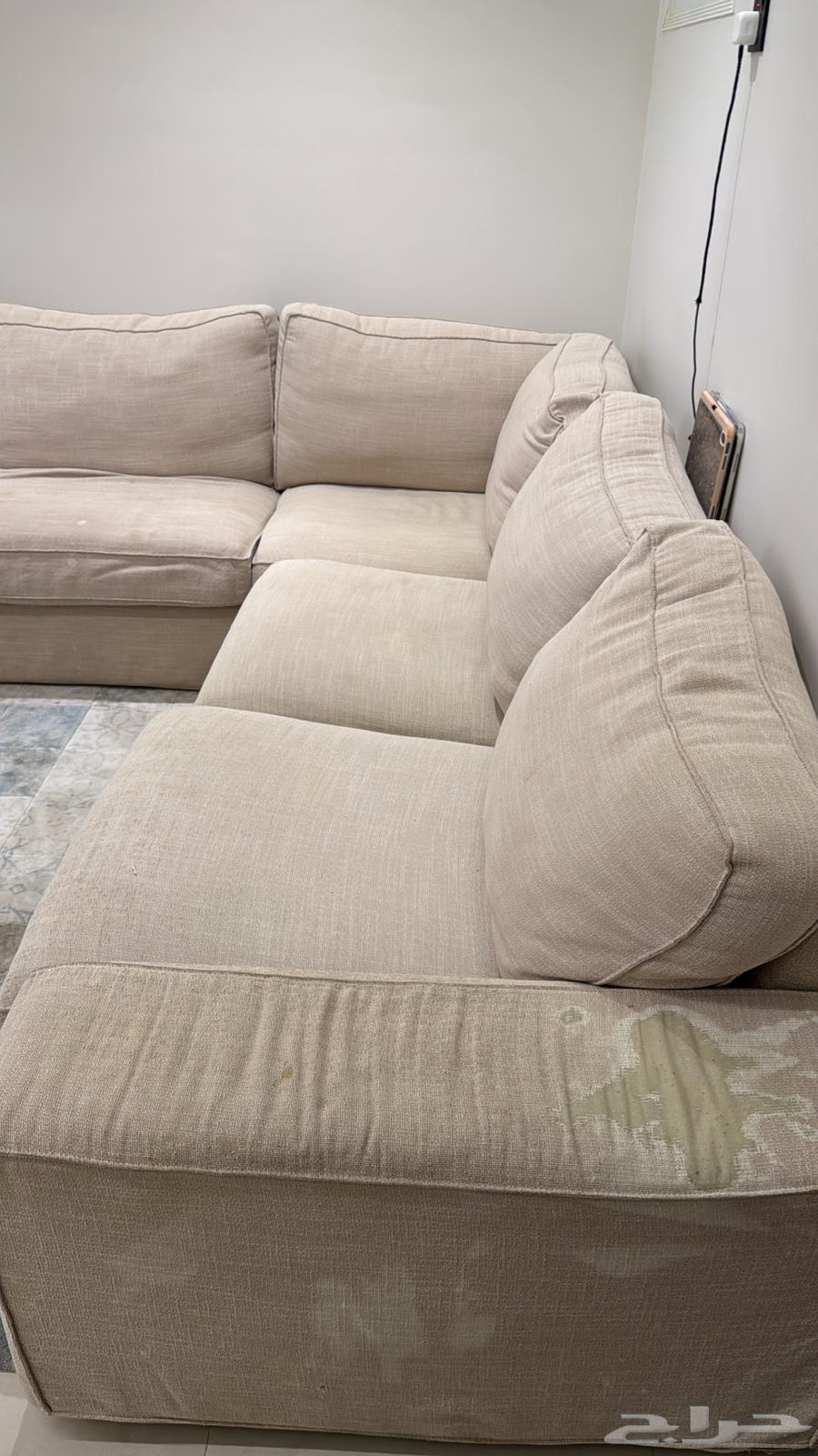 كنب ايكيا 6 اشخاص   طاولة تلفزيون ايكيا64555124359809113