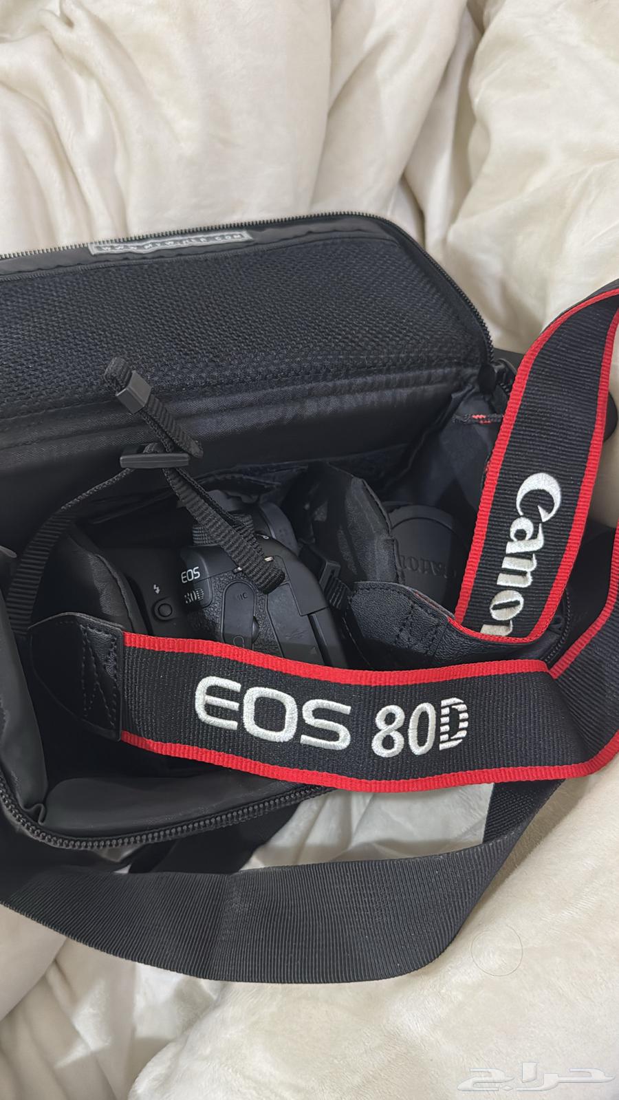 كاميرا كانون 80D كامله مع جميع ملحقاتها64559112829058110