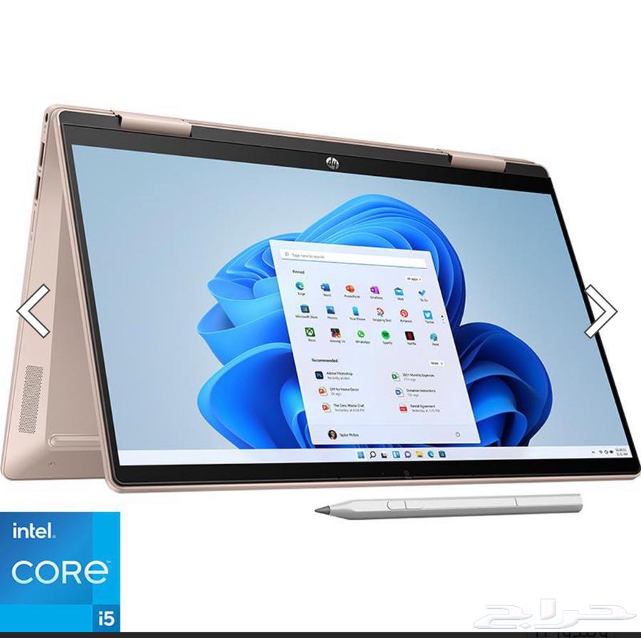 لابتوب Hp متحول 2 في 1 لمس مع قلم شبه جديد تحت الضمان64553780401411110