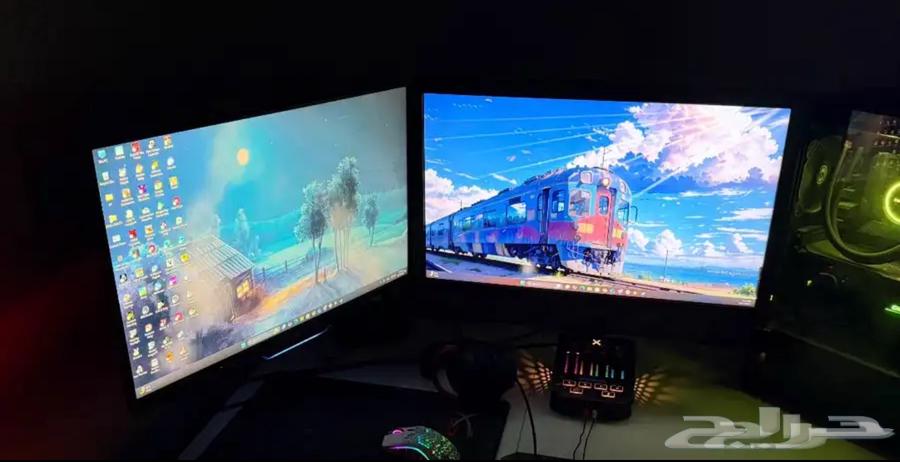 Two monitors with ARM for mounting64561319831425110