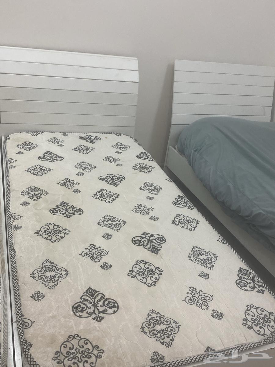 Two beds with mattresses, price 600 Riyals for both beds and mattresses64561432639618110