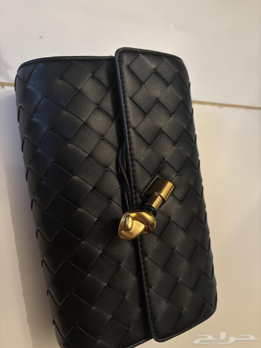 bottega bag used black clutch بوتيقا مستخدمة سودة شنطة64560487515394110
