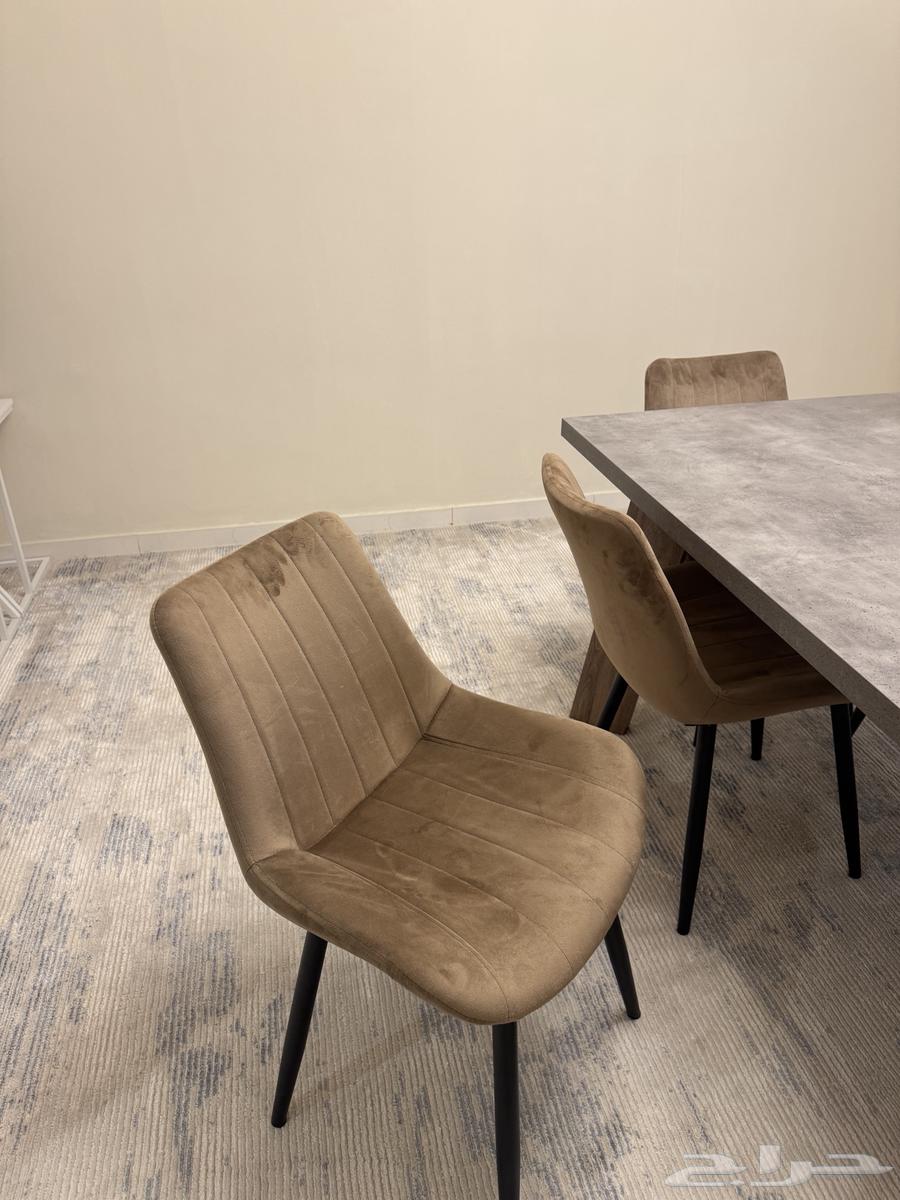 6كراسي جديده مخمل64555942367873111