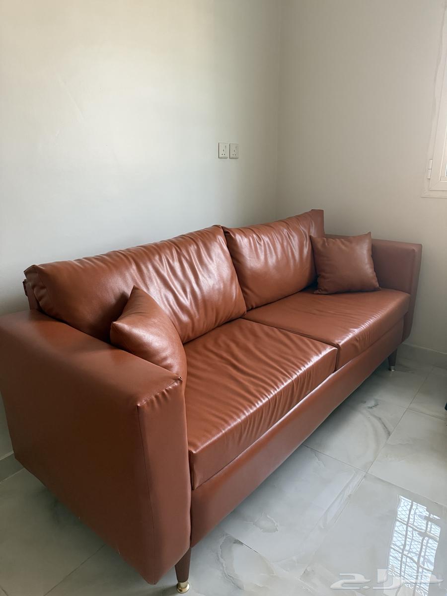 اريكة جلد بني اللون64560136628483111