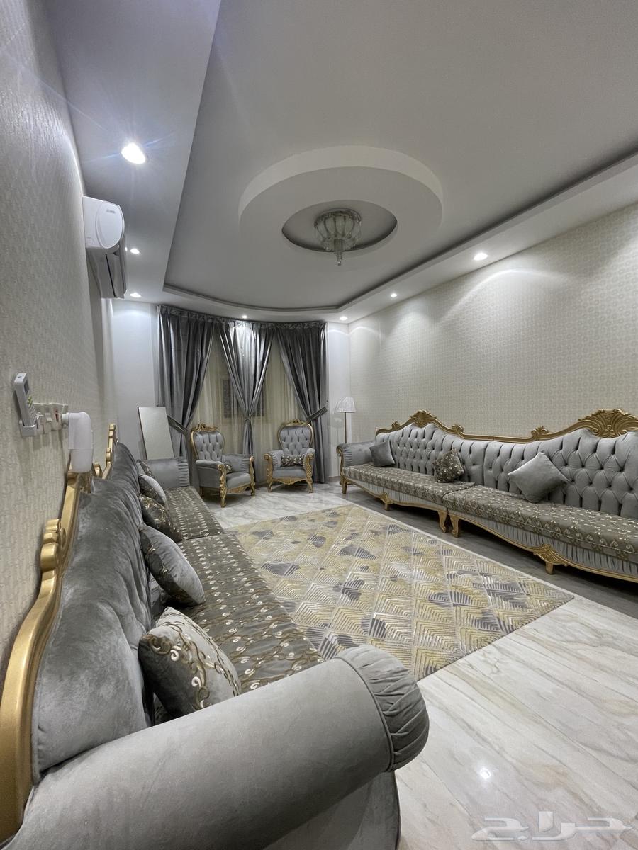 كنب رمادي مخمل للبيع شبه جديد64560038386689110