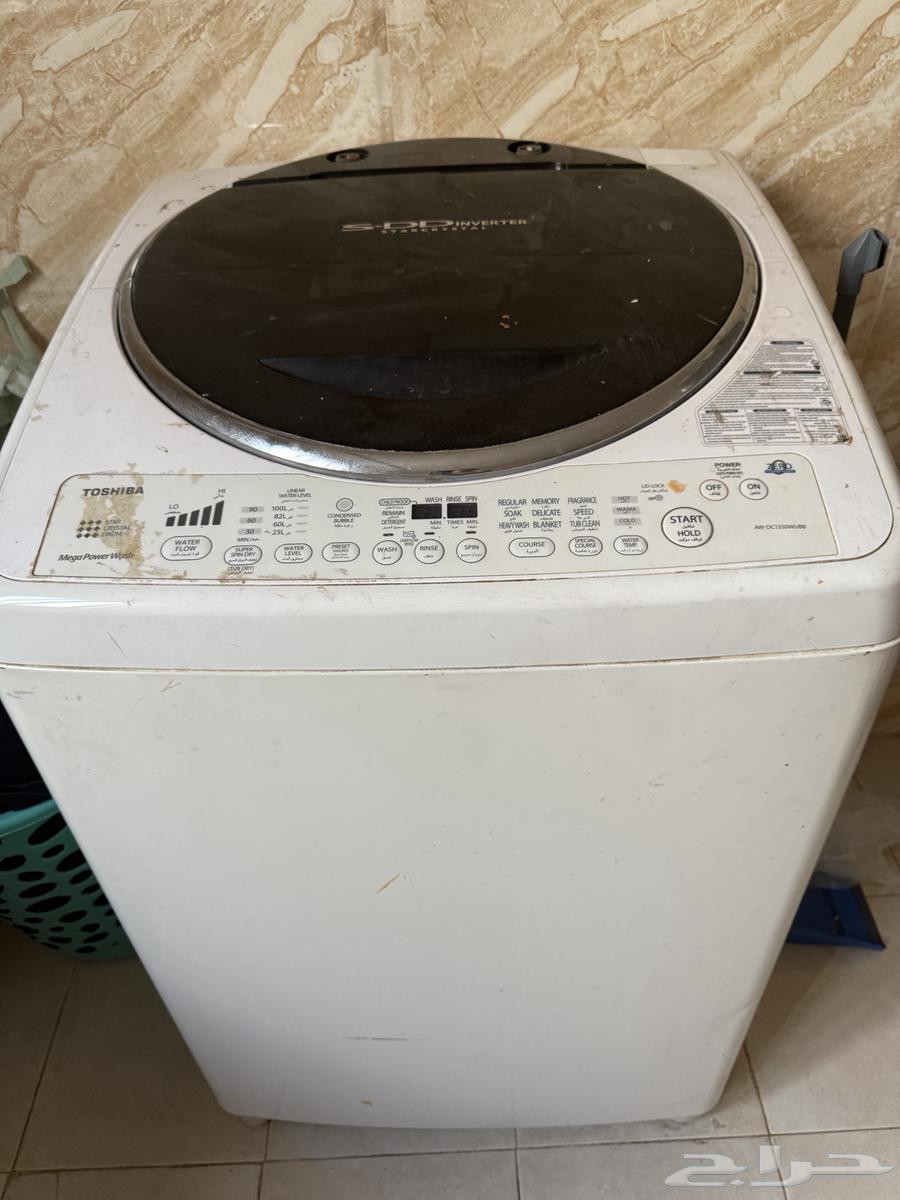 غسالة ملابس نوع توشيبا وغسالة مواعين64558489291009110