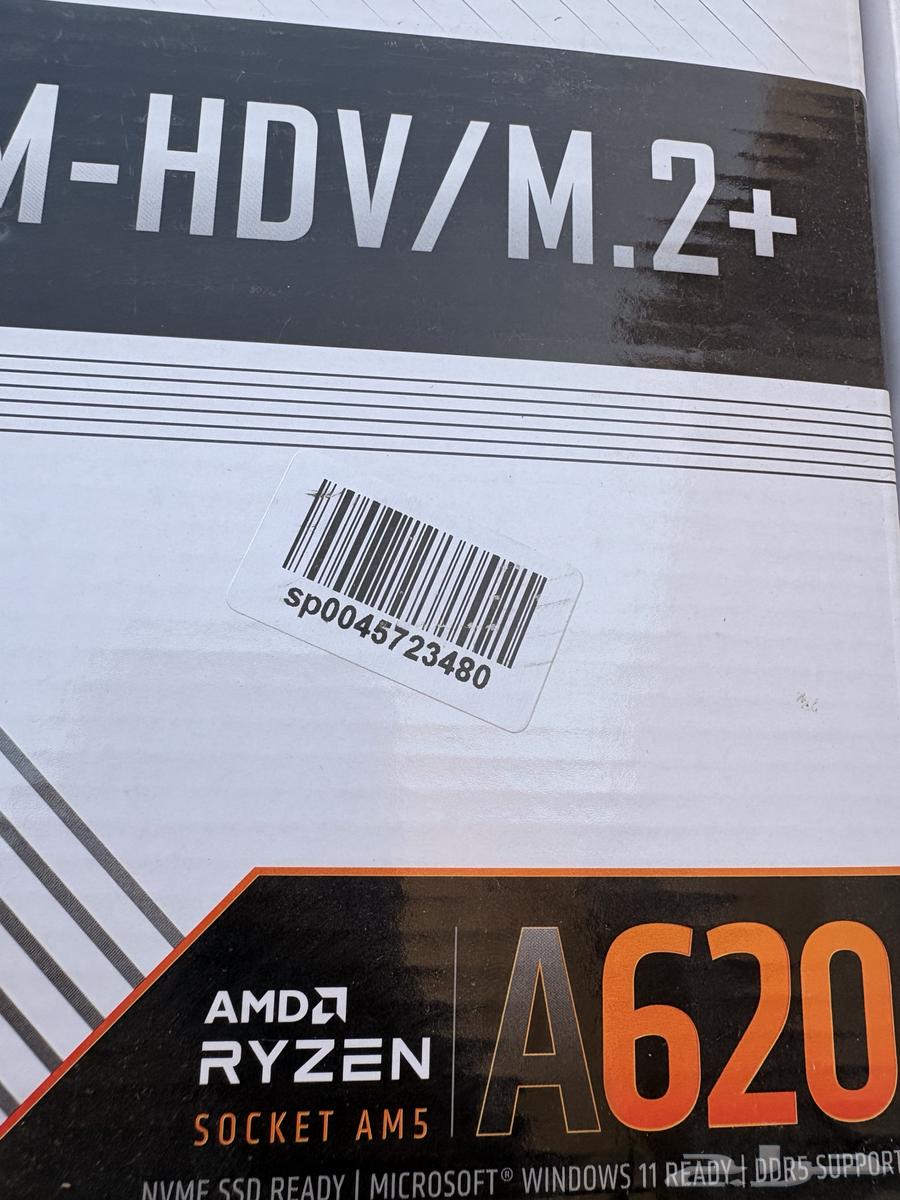 AMD Ryzen A620 DDR5 Motherboard64555040096258112