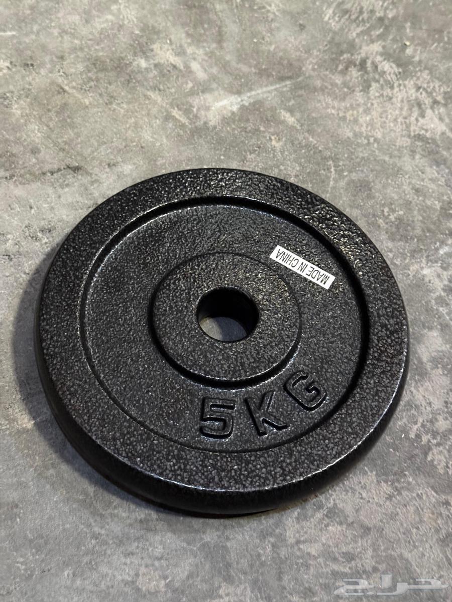 قرص أثقال حديد مصبوب لتدريب القوة ورفع الأثقال وزن 5 كجم64555447112705110