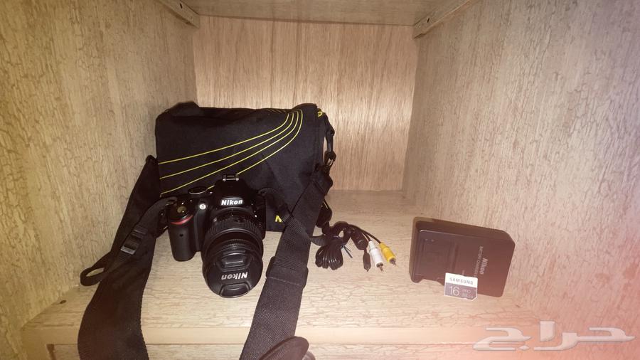كاميرا Nikon D3200 مستعملة .جميع أغراضها. بطاقة تخزين. شنطة.64556582002689110