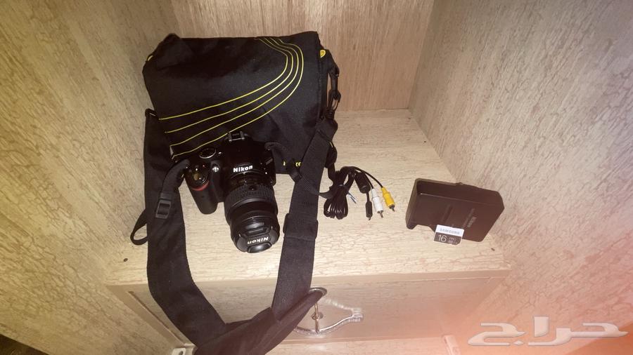 كاميرا Nikon D3200 مستعملة .جميع أغراضها. بطاقة تخزين. شنطة.64556582002689111