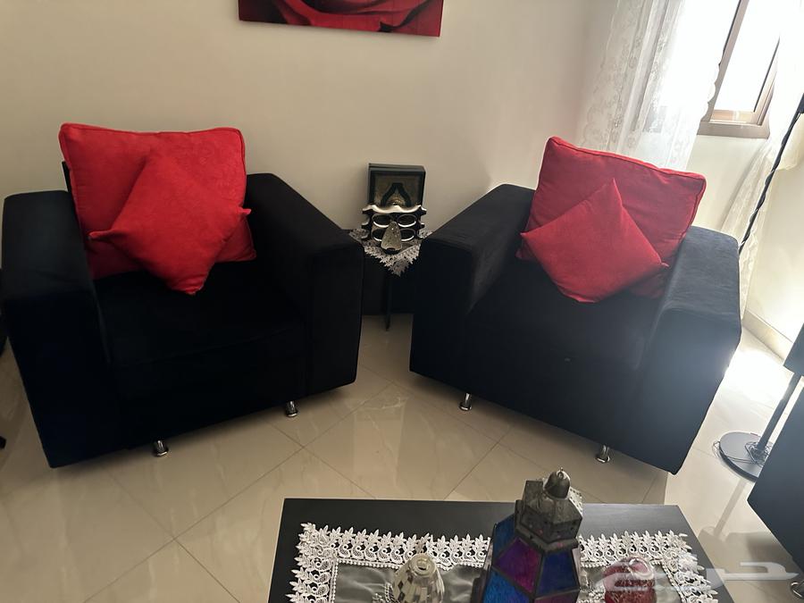 كنب ثلاثيه وثنائيه وكرسين64530430318595111