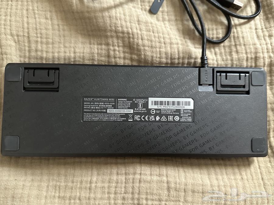 كيبورد razer huntsman mini اسود سويتشات بنفسجية الجيل الاول64561029332739110