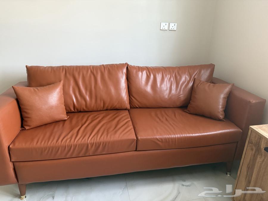 اريكة جلد بني اللون64560136628483112