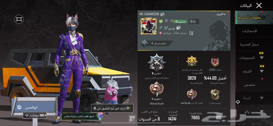 حساب ببجي للبيع64559098926082112